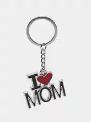Белый брелоки для ключей "I love papa", "I love mom"