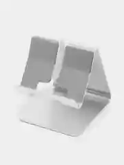 Серебряный подставка для смартфона ROSCO металлическая универсальная с силиконовыми ножками на стол