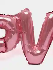 Розовый фольгированные воздушные шары "Love"