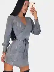Серебряный платье женское вечернее