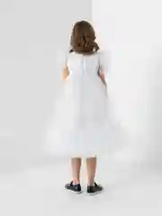 Белый нарядное платье для девочки на Новый год