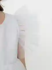 Белый нарядное платье для девочки на Новый год