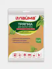 Тряпка для мытья пола из вискозы оранжевая ЛАЙМА, 50 х 60 см