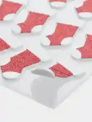 Белый наклейки  Новогодние  декоративные