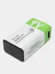 Аккумуляторные батарейки с зарядкой от USB 9 В. Крона