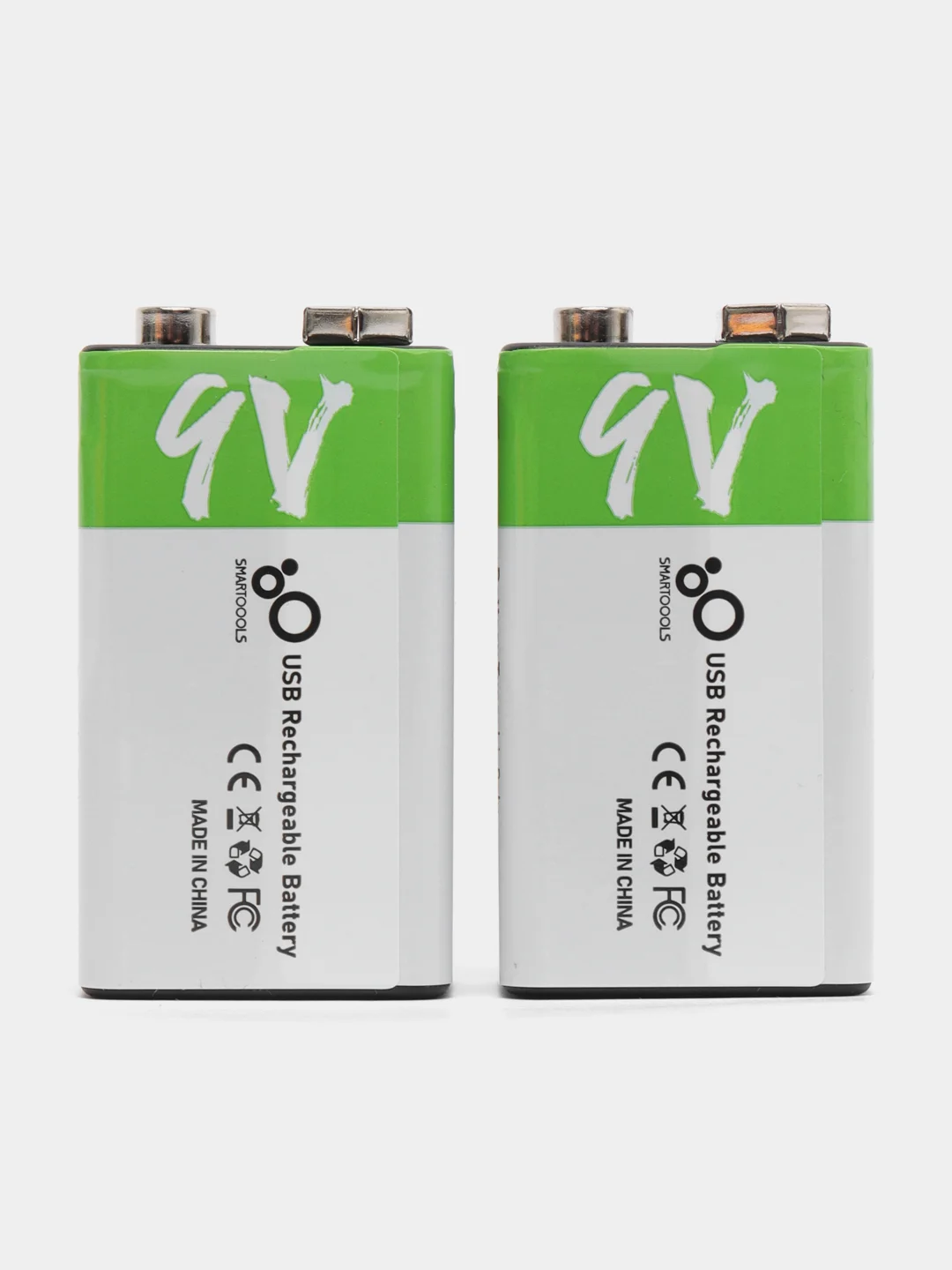 Аккумуляторные батарейки с зарядкой от USB 9 В. Крона