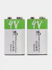 Аккумуляторные батарейки с зарядкой от USB 9 В. Крона