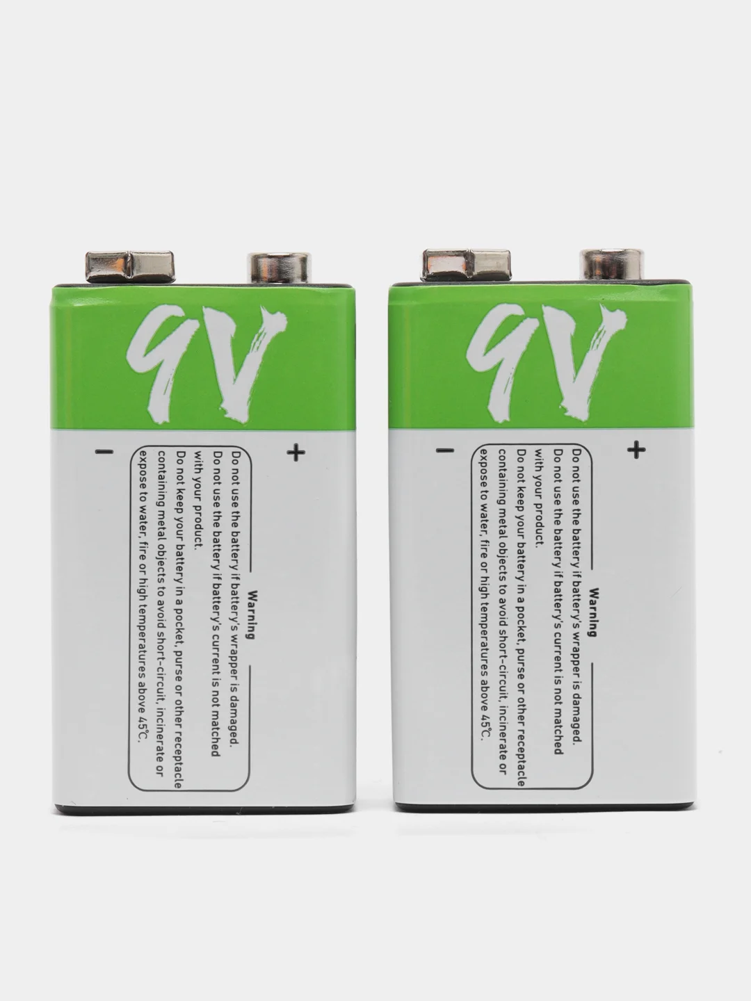 Аккумуляторные батарейки с зарядкой от USB 9 В. Крона