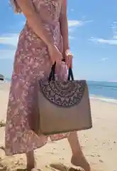 Сумка шоппер пляжная женская джутовая