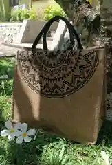 Сумка шоппер пляжная женская джутовая