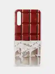 Медный силиконовый чехол на Samsung Galaxy A50/A30s / Самсунг А50/А30s прозрачный, с рисунком