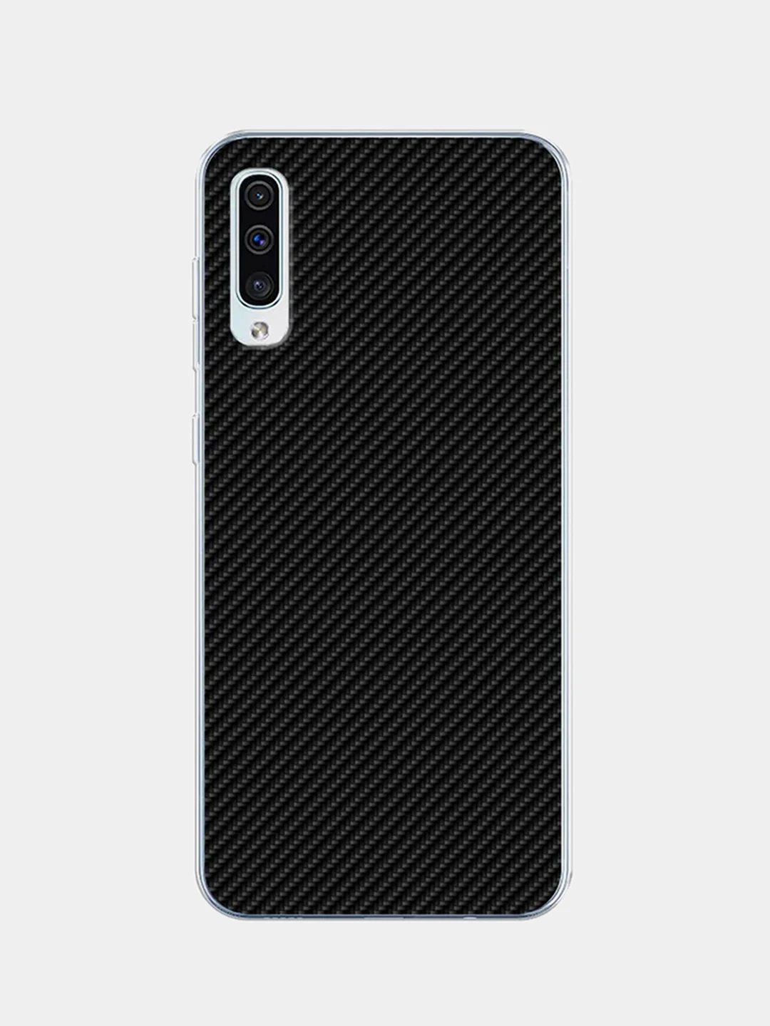 Хаки силиконовый чехол на Samsung Galaxy A50/A30s / Самсунг А50/А30s прозрачный, с рисунком
