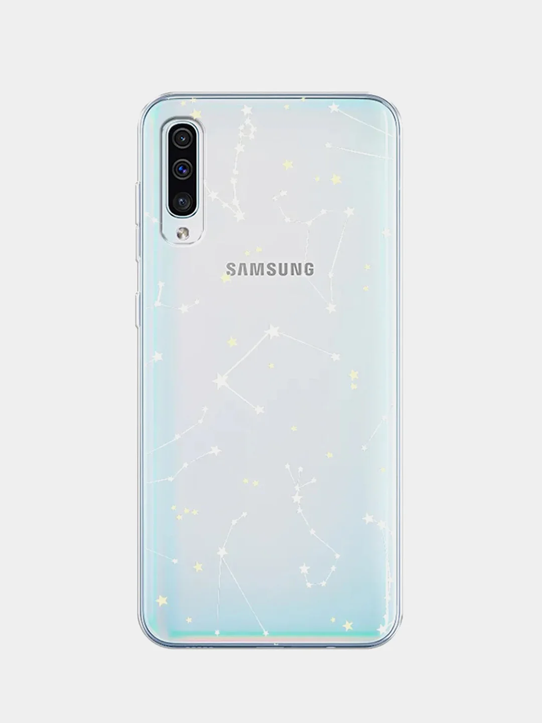 Прозрачный силиконовый чехол на Samsung Galaxy A50/A30s / Самсунг А50/А30s прозрачный, с рисунком