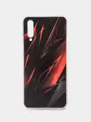 Красный силиконовый чехол на Samsung Galaxy A50/A30s / Самсунг А50/А30s прозрачный, с рисунком