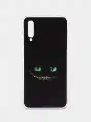 Черный силиконовый чехол на Samsung Galaxy A50/A30s / Самсунг А50/А30s прозрачный, с рисунком