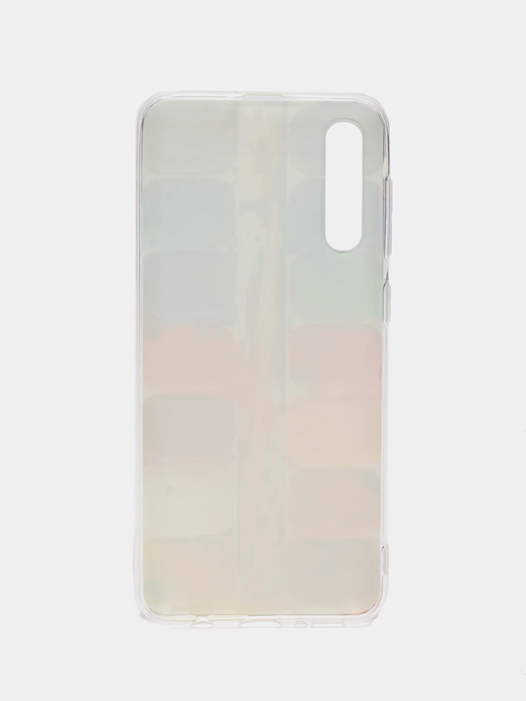Бордовый силиконовый чехол на Samsung Galaxy A50/A30s / Самсунг А50/А30s прозрачный, с рисунком