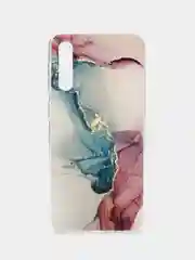 Ледяной силиконовый чехол на Samsung Galaxy A50/A30s / Самсунг А50/А30s прозрачный, с рисунком
