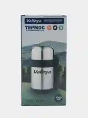 Термос универсальный Valleya 1л для еды и напитков из нержавеющей стали