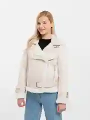 Бежевый дубленка женская