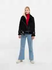 Черный дубленка женская