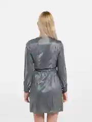 Серебряный платье вечернее