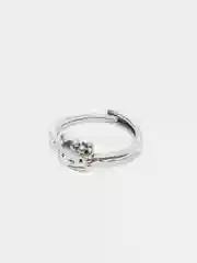 Серебряный женское кольцо "Hello Kitty" кошка, 2 вида, регулируемое