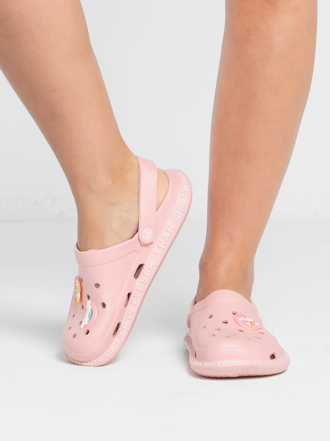 Розовый сабо женские IZI, размеры 37-40