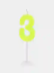Свеча в торт "3"