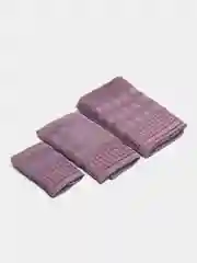 Тёмно-розовый полотенце махровое набор для бани, 70/140 см, 50/90 см, 40/70 см, 3 штуки