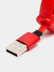 Алый автомобильное зарядное устройство, телескопический кабель 3 в 1