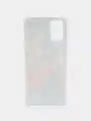 Бордовый чехол Samsung Galaxy A03s силиконовый с рисунком (Самсунг Галакси А03с)
