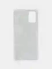 Серый металлик чехол Samsung Galaxy A03s силиконовый с рисунком (Самсунг Галакси А03с)