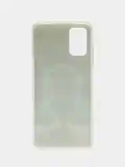 Тёмно-бирюзовый чехол Samsung Galaxy A03s силиконовый с рисунком (Самсунг Галакси А03с)