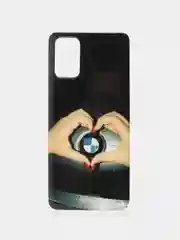 Темно-синий чехол Samsung Galaxy A03s силиконовый с рисунком (Самсунг Галакси А03с)