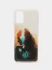 Бежевый меланж чехол Samsung Galaxy A03s силиконовый с рисунком (Самсунг Галакси А03с)