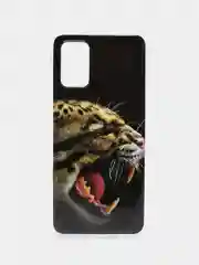 Тёмно-коричневый чехол Samsung Galaxy A03s силиконовый с рисунком (Самсунг Галакси А03с)