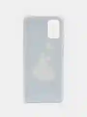 Синий чехол Samsung Galaxy A03s силиконовый с рисунком (Самсунг Галакси А03с)