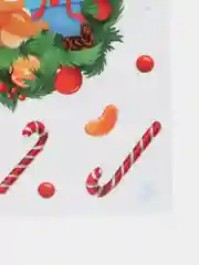 Лесной зеленый наклейка новогодняя на окно, стекло, зеркало многоразовая (20 х 34 см)
