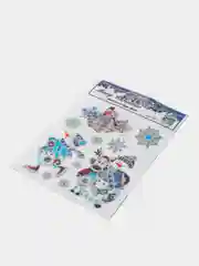 Желтый новогодние наклейки на окно , стекло, зеркало