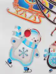 Вишнёвый новогодние наклейки на окно , стекло, зеркало