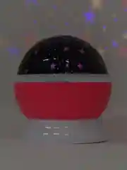 Розовый ночник-проектор вращающийся, звездное небо