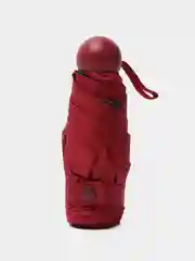 Бордовый зонт с футляром карманный