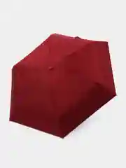 Бордовый зонт с футляром карманный