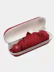 Бордовый зонт с футляром карманный