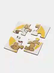Коралловый набор развивающих пазлов с животными, для детей