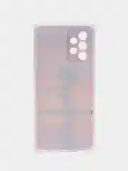 Светло-оранжевый чехол Samsung Galaxy A52 / A52s силиконовый, с рисунком (Самсунг Галакси А52)