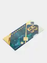 Бирюзовый конверт для денег "55 лет"