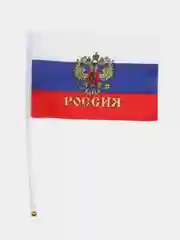 Голубой набор держателей (присосек) для флага, 3 х 2 см, без флага и трубочки