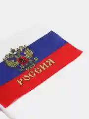 Голубой набор держателей (присосек) для флага, 3 х 2 см, без флага и трубочки