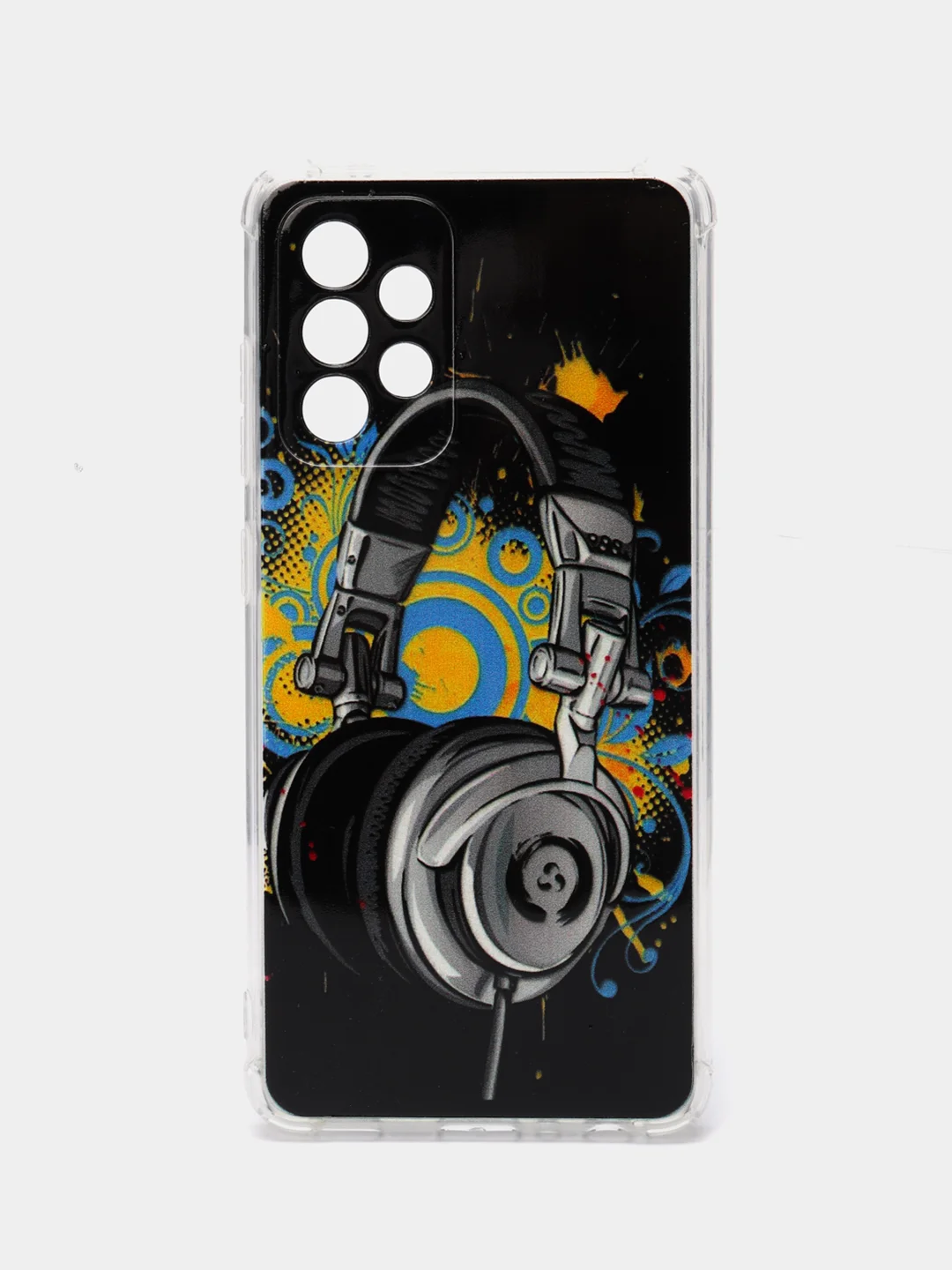 Хром чехол Samsung Galaxy A52 / A52s силиконовый, с рисунком (Самсунг Галакси А52)